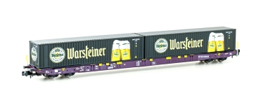 Hobbytrain H23105 - N - Containertragwagen Warsteiner, Railrelease, Ep. VI
